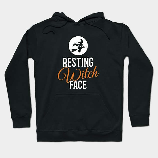 Resting Witch Face Halloween Hoodie by creativecurly